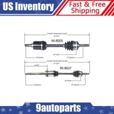 Fits 1991-1994 1995 1996 Infiniti G20 w/o Limited Slip Pair Front CV Axle Joint