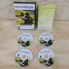 Counter Strike: Source PC Game, 2005 4 Disc Set w/ Key