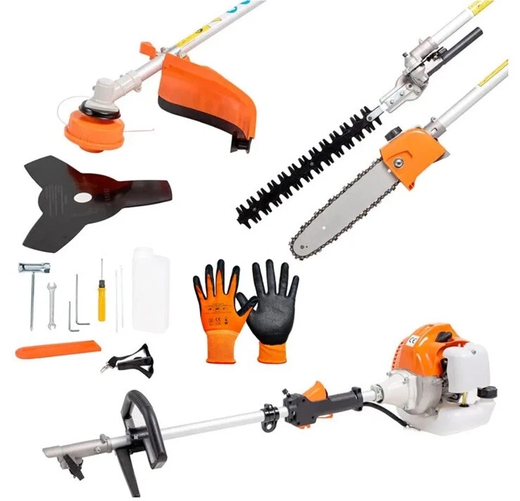 AMC Decespugliatore a scoppio 4 in 1 tagliasiepi troncarami e motosega 35.8cc