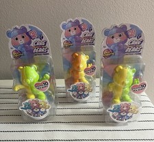 3 Care Bear Figures/Figurines Peel N Reveal Mystery Remix Series 1