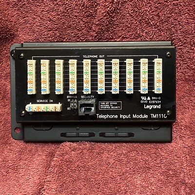 On-Q/Legrand 10-Way IDC Phone Module with RJ31X (TM1110)