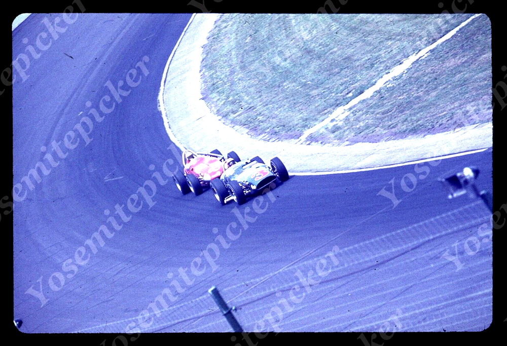 sl79 Original slide 1964 Indianapolis 500 race cars 769a