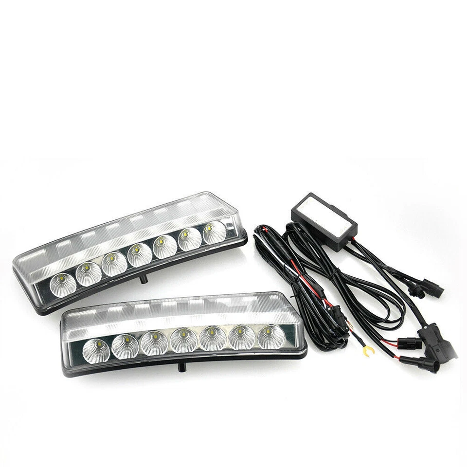 Clear Lens White Led Front Bumper Daytime Running Light For 03-05 Nissan 350Z - Imagem 3 de 4