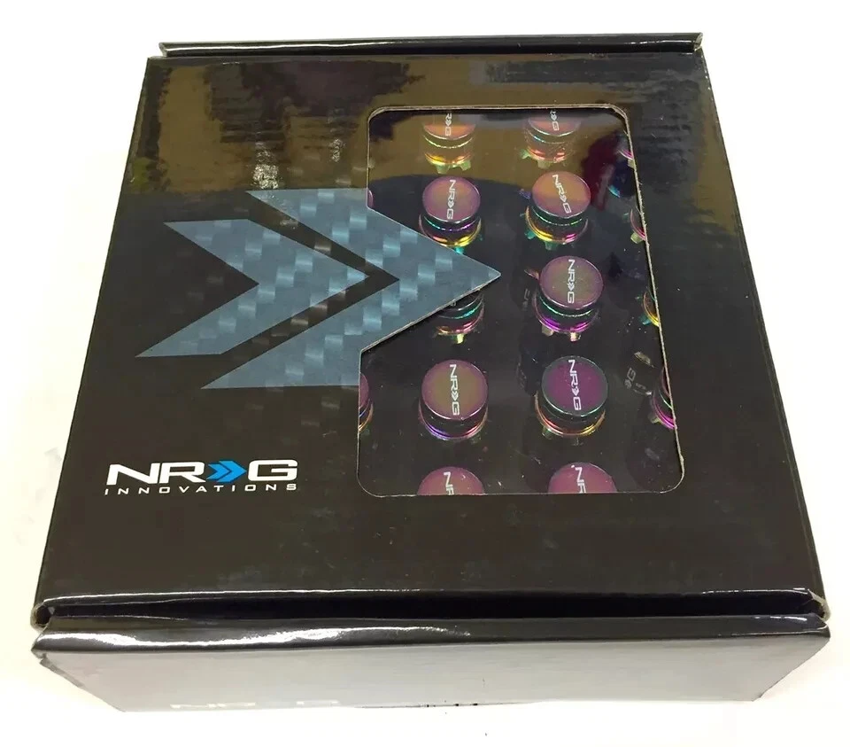 NRG M12x1.25 NEO CHROME Steel Lug Nuts Set for Subaru WRX STI Nissan 240SX Qty20 - Image 3 of 4