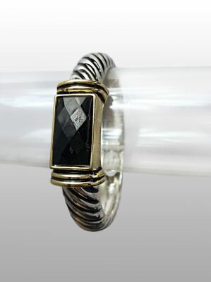    Jet Silver/Gold Metal Fashion Bracelet 29719J  