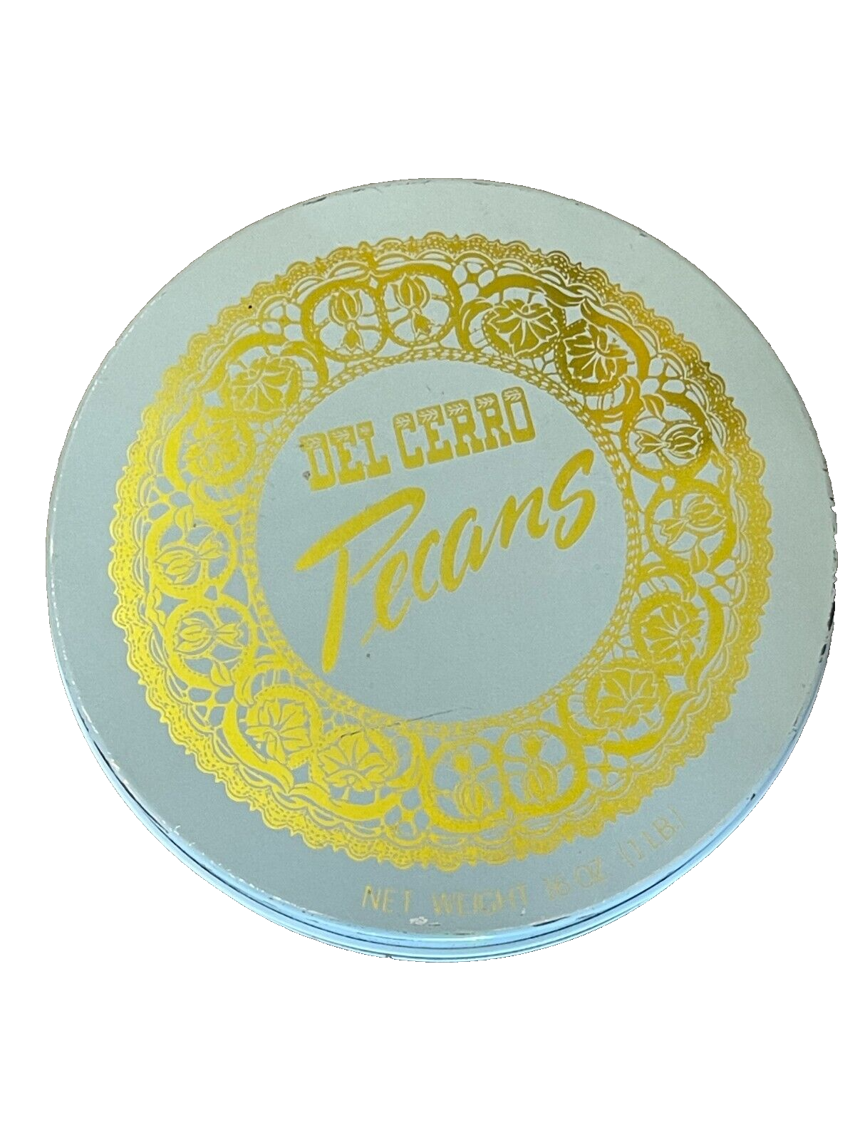 White & Gold Del Cerro Pecans Tin by Stahmann Farms Inc. Las Cruces, N.M. eBay