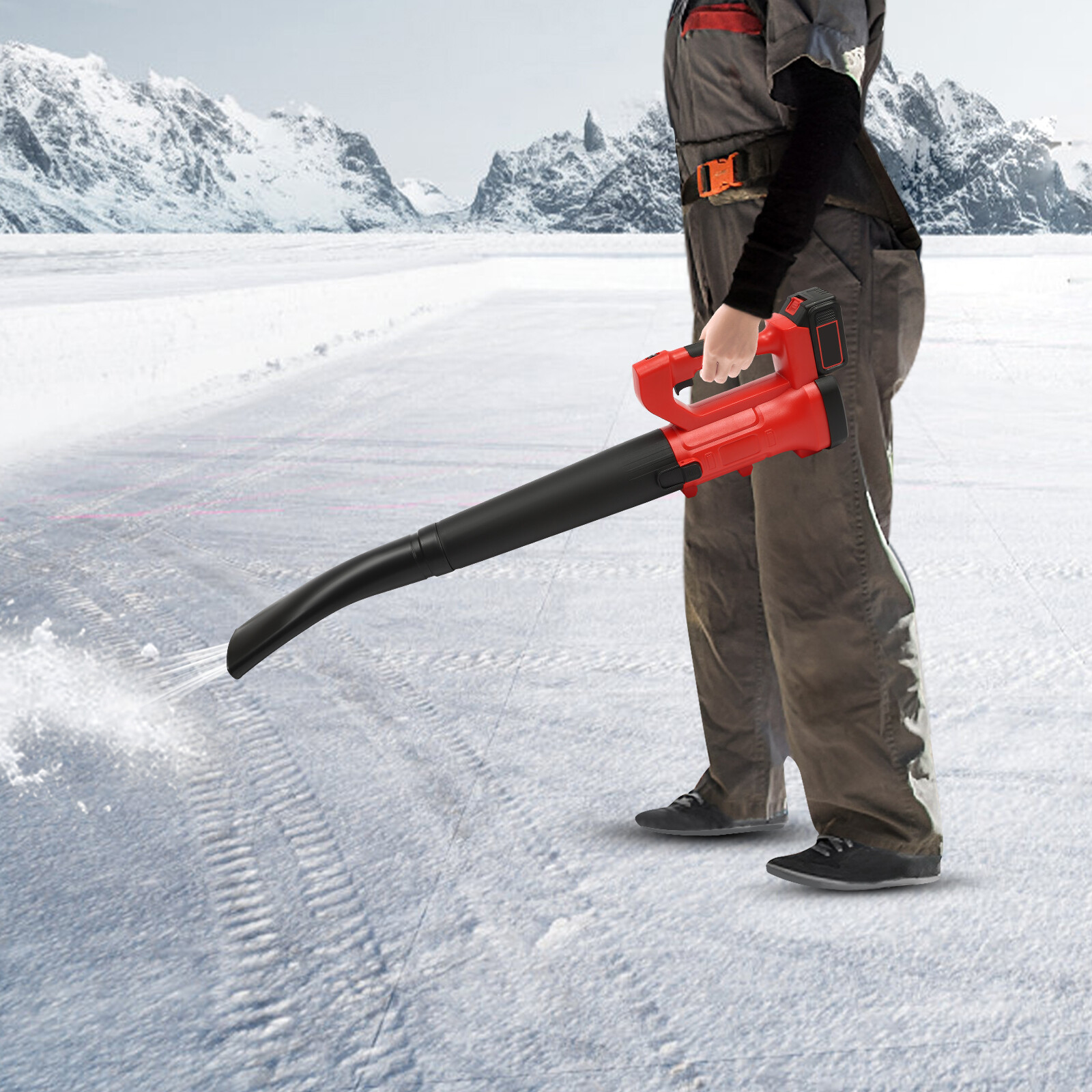 Electric Leaf Blower Cordless 21v Battery Powered With Battery And Charger