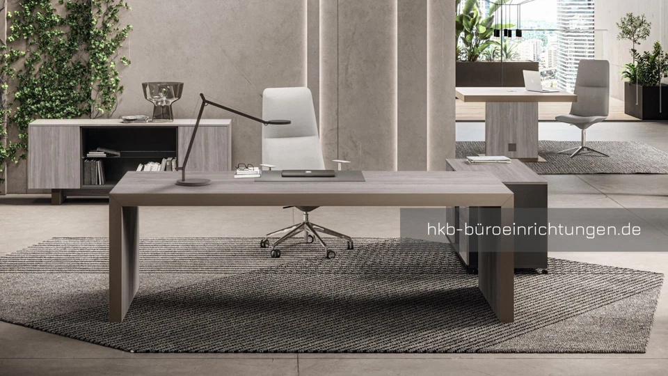 Chefschreibtisch für höchste Ansprüche 220x100 cm - Royal Exklusive Büromöbel