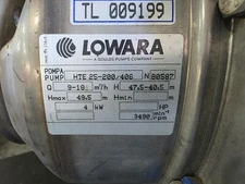Lowara HTE 25-200/406 SS centrifugal pump