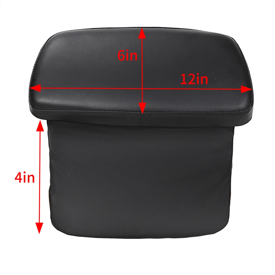 10.7" Chopped Trunk Pack Backrest For Harley Touring Street Road Glide 2014-2025 Foto 3 de 4