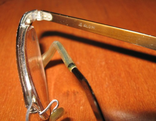 Vintage Cat Eye Glasses 4 Alum 1/10 12K GF RX Bifocals Ornate Frame w Case - Picture 9 of 12