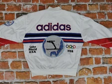 Adidas Olympia Vintage Jacket 1932 Lake Placid Winter USA Games Size: S Rarity