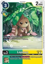 4x Digimon Lopmon EX6-032 C Regular NM Infernal Ascension