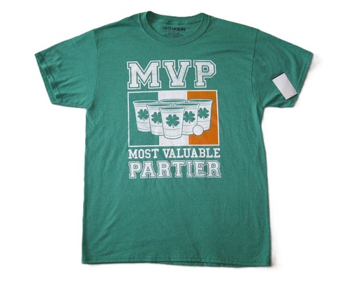 MVP Most Valuable Partier Herren T-Shirt Neu mit Etikett St Patrick's Day Größe XL Neu mit Etikett - Bild 3 von 5