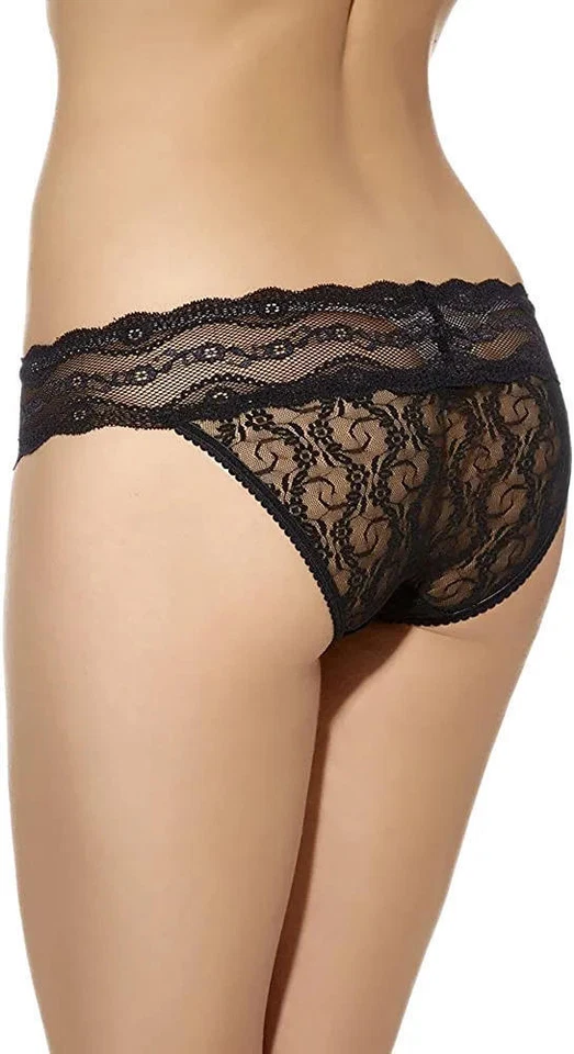 Calcinha biquíni feminina beijo de renda b.tempt'd by Wacoal 289079, noite, pequena - Imagem 2 de 3