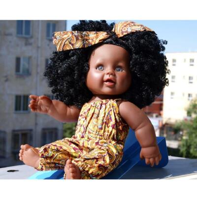 Real Life Reborn 12 Zoll Afroamerikanische Baby Puppe-Bad Schlafspielzeug