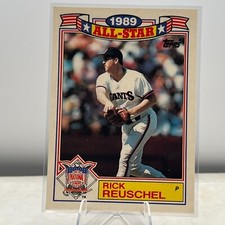 1990 RICK REUSCHEL Topps 1989 All Star Commerative #10 (1493)