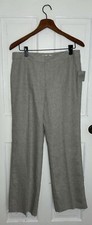 NWT Kasper Separates Dress Pants- UNHEMMED- 8, 79, Linen Blend, Kate Fit- Read 