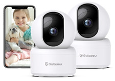 2K Indoor Security Camera Wifi 360  Degree Night Vision Auto Motion Track 2 Pack