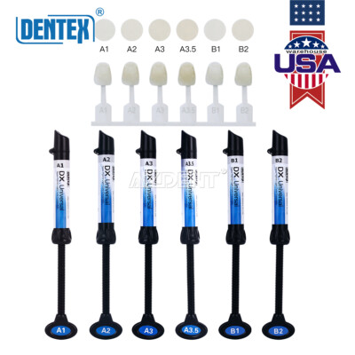 USPS DX Dental Universal Curing Light Composite Resin Shade A1 A2 A3 A3.5 B1