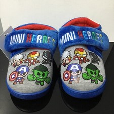 Marvel Avengers Kawaii Art Kids Slip On Slippers w/Strap Size US 8 / EU 25