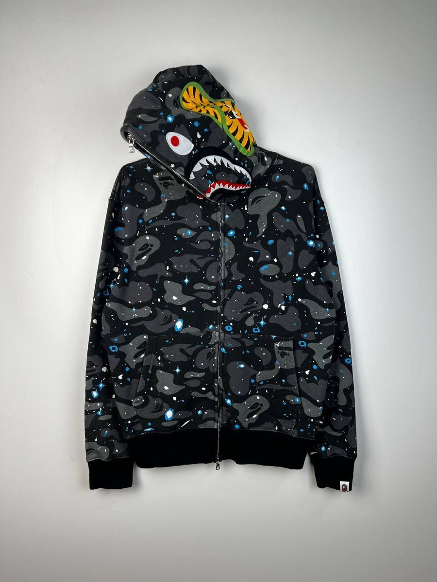 Bape space camo streetwear zip hoodie size M | eBay