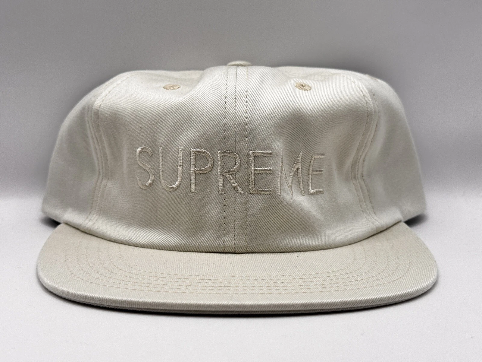 SUPREME FW15 TONAL 6 PANNEAUX PIERRE CHAPEAU BOÎTE LOGO NEUF AVEC ÉTIQUETTES JORDAN KOBE DUNK