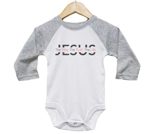 JESUS DER WEG, WAHRHEIT, LEBEN, Sublimation, BABYBODY, STRAMPLER, BABY Creeper - Bild 3 von 16
