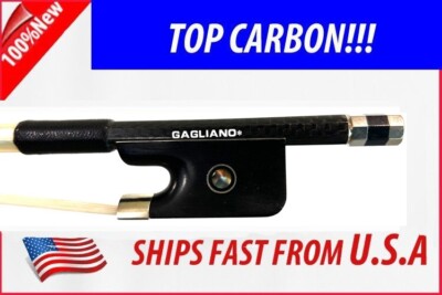 Gagliano 1 Star Braided  Carbon Fiber Viola  Bow 4/4 -Eyes CVN320