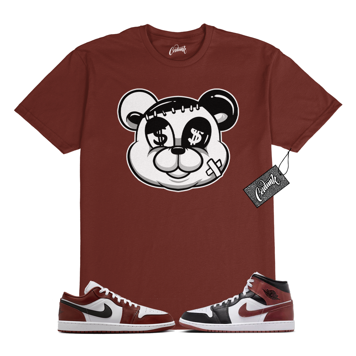 1 Maglietta Dark Pony Bianco Nero Match STITCH