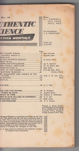 AUTHENTISCHE SCIENCE FICTION MONATLICH #54 (2/1955), #60 (8/1955) & #63 (11/1955) - Bild 7 von 10