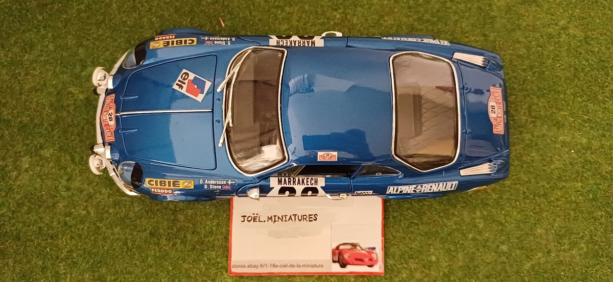 Miniature Alpine Renault A110 1600 échelle 1:18 - Légendes Du Rallye N.27, Modèle Collector