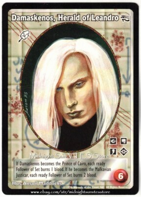 Damaskenos, Herald of Leandro Malkavian Ancient Hearts V:TES VTES Vampire CCG