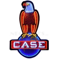 Neonetics 9CASEE Case Eagle Logo IH Licensed 30" by 45" Neon Sign