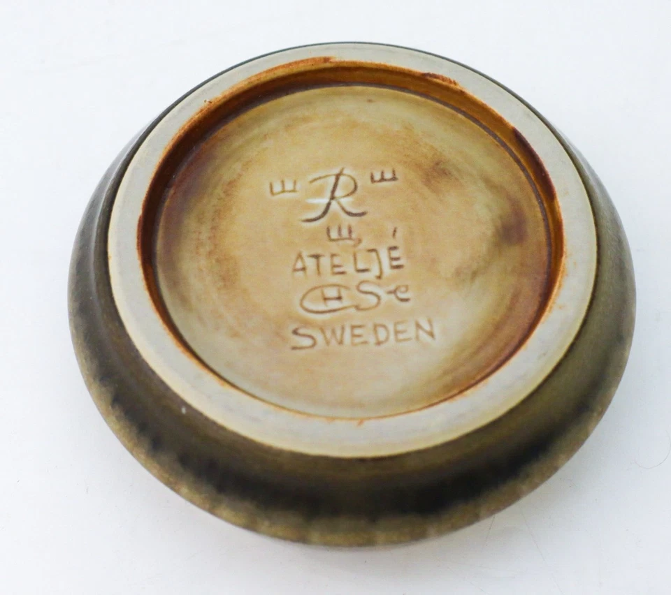 Cuenco redondo gris - Carl-Harry Stålhane - Rörstrand Atelier - mediados del siglo XX Foto 4 de 4