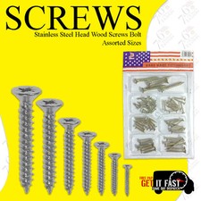NEW WOOD WOODEN SCREWS PROFESSIONAL STEEL POZI COUNTERSUNK WOODSCREW SCREW SET