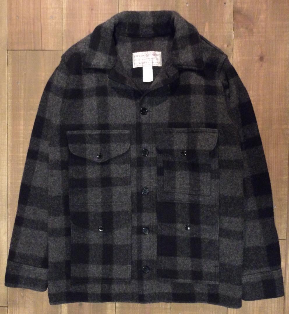 FILSON Mackinaw Cruiser Jacket Gray Check Wool Size 38 Used FILSON Mackinaw Cruiser Jacket Gray Check Wool Size 38 Used