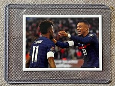 PANINI STICKER PRES DES BLEUS QATAR 2022 KYLIAN MBAPPE FRANCE # 67 TOPLOADER