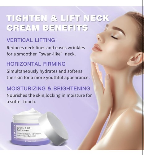 Firming Lift Neck Cream for Wrinkles, Tightening and Anti-aging Neck Cream, 50ML - Picture 3 of 6