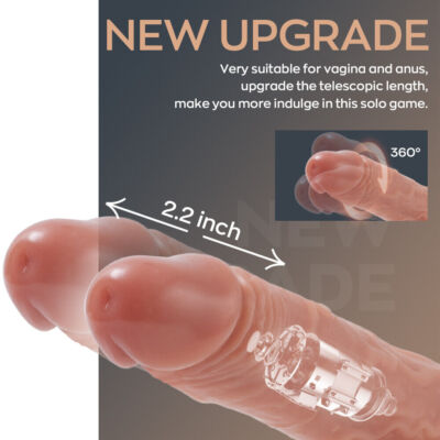 4-in-1 XL Thrusting Dildo Vibrator with Heating Rotating Sex Toy Realistic  Dildo | eBay