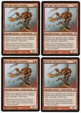 Ishi-Ishi, Akki Crackshot x4 4x 2005 Betrayers of Kamigawa Red Rare MTG NM AZ1