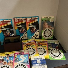 BIG MIXED LOT VINTAGE 1 3D VIEW-MASTER 12 VIEWERS AND 9 UNOPENED 3 REEL SETS