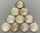 10 BU US Morgan 90% Silver $1 mixed dates L24561