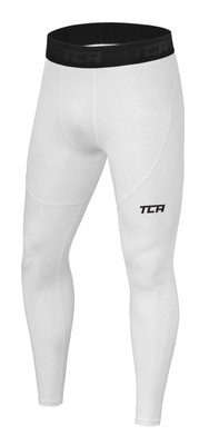Jungen Pro Performancance Leggings, Kompressionshose, Sporthose, Lang - Weiss,