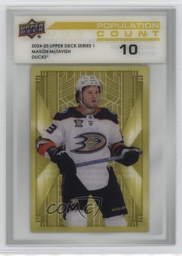 2024-25 Upper Deck Series 1 Population Count 10 /10 Mason McTavish #PC-29
