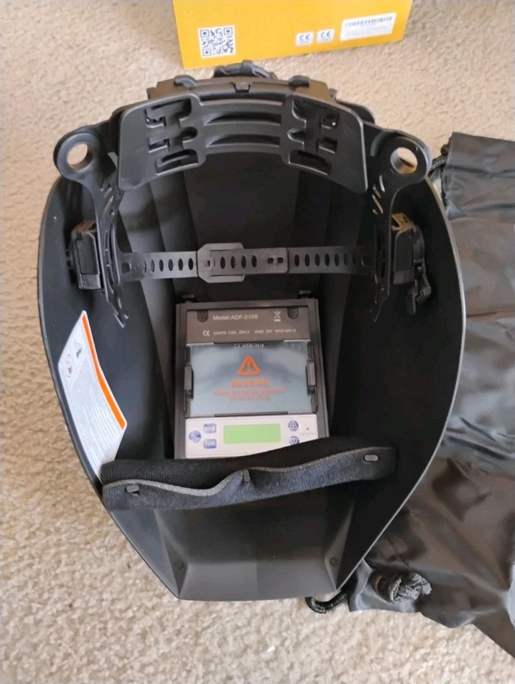 Solar Welding Helmet True Color Auto-Darkening w/ Gloves & Bag ARC TIG MIG - Image 3 of 4