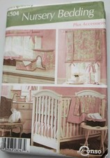 Vintage Simplicity Nursery Bedding Accessories 4504 Uncut