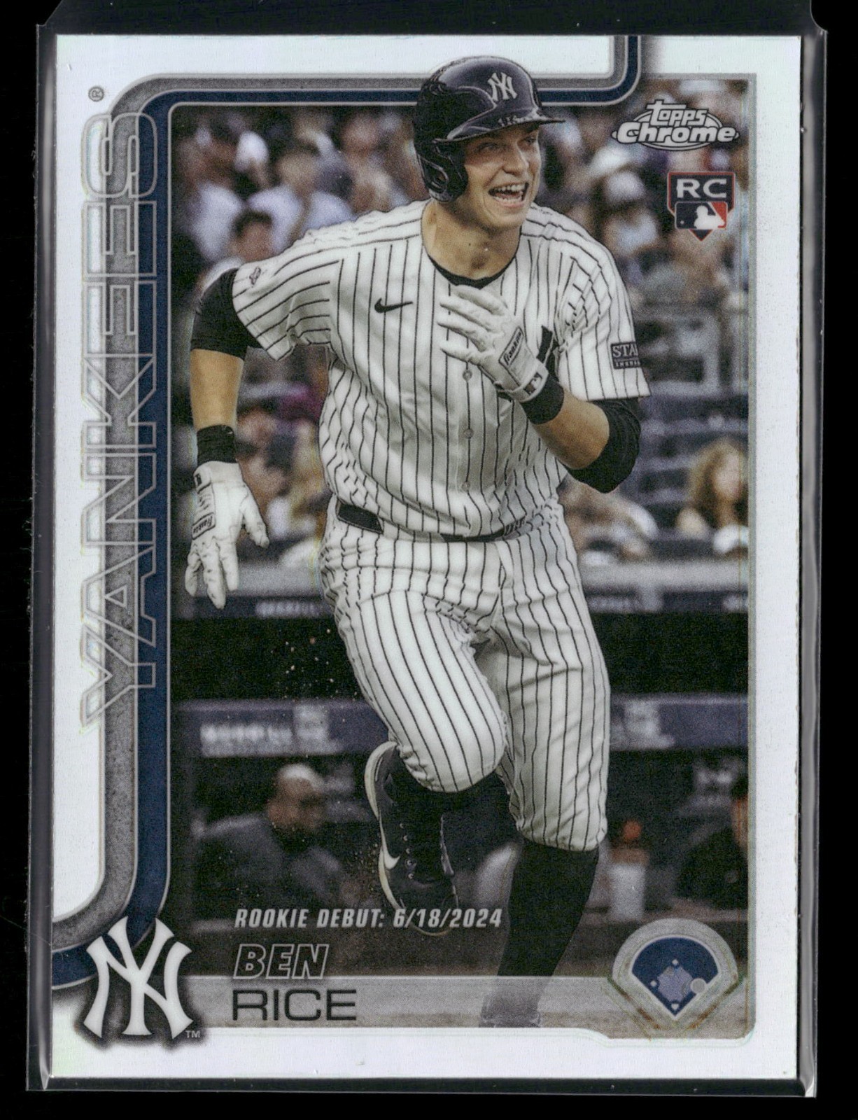 2025 Topps Chrome Update BEN RICE #USC138 REFRACTOR RC YANKEES