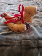 Vintage 90s Pierre Deux French Country Yellow Swan Christmas Tree Ornament