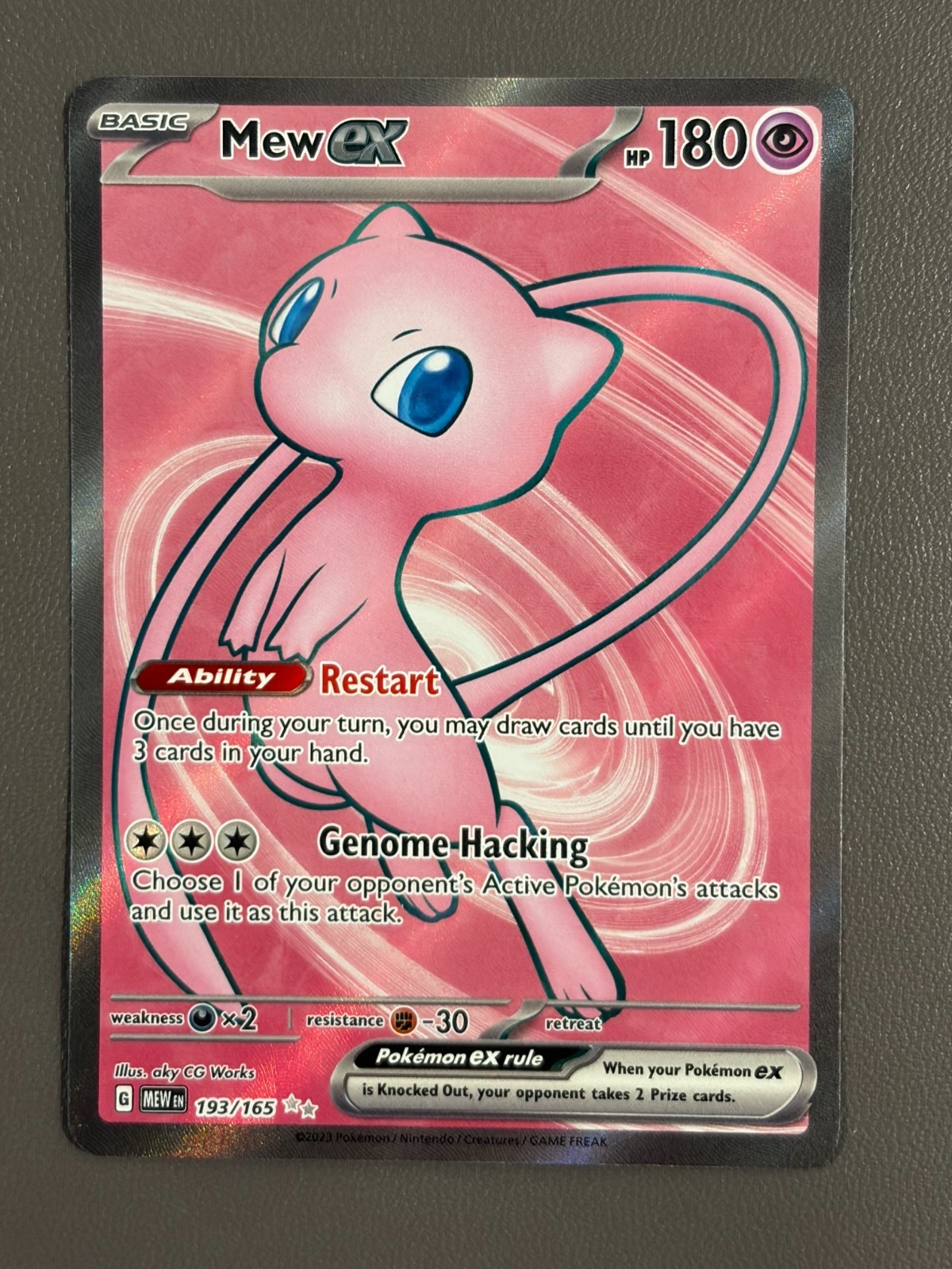 Pokemon TCG Mew ex 193/165 SV Scarlet & Violet 151 Ultra Rare Holo - EN - NM
